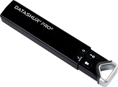 Produktbild von iStorage datAshur PRO2, 16 GB, USB Typ-A, 3.2 Gen 1 (3.1 Gen 1), 168 MB/s, Schutzhülle, Schwarz