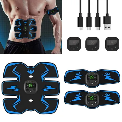 Produktbild von 2026 NEW EMS Trainingsgerät,EMS Bauchmuskeltrainer Elektrisch,6 Modi & 19 Intensitäten,Ganzkörper ABS/Bauch/Arm/Bein/Po Trainer,für Herren und Damen