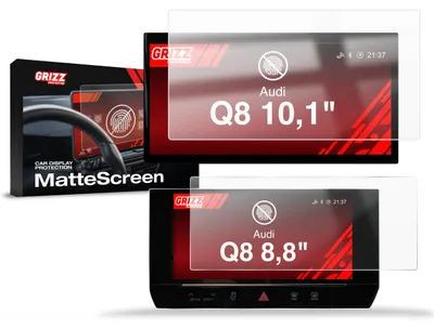 Produktbild von Matte Autodisplayfolie 2in1 für Audi Q8 (2018-2026), Grizz Protector