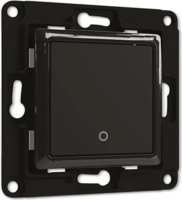 Produktbild von Shelly Wall Switch 1 Wandtaster 1-fach schwarz