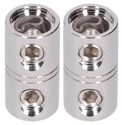Image de 2 connecteurs de rallonge pour câble d'alimentation, calibre 0, connecteur de câble entrée/sortie pour système audio automobile