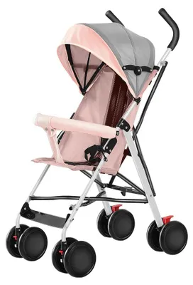 Productafbeelding van Kinderwagen voor Baby's met Rugleuning en Muggennet, Lichtgewicht