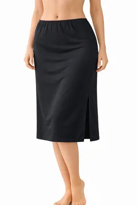 Produktbild von 5569 Damen-Unterrock (Jupon), lang, antistatisch, 65 cm – J&C Underwear – Schwarz , Größe XL