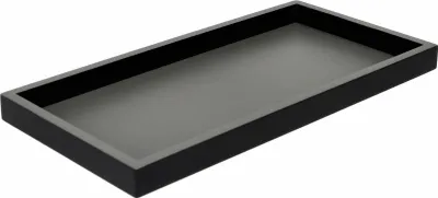 Immagine prodotto di Gift Company Tablett Neo, rechteckig, Dekotablett, Ablage, MDF, Dunkelgrau / Schwarz, 30 x 15 cm, 1202101038