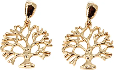 Produktbild von Lebensbaum Ohrringe Ohrstecker Ohrschmuck Earring Gold
