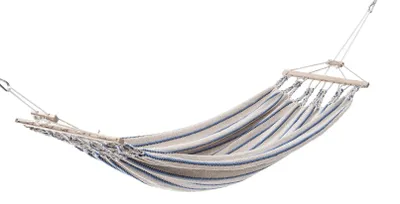 Produktbild von Chico Einzel-Stabhängematte Baumwolle beige-blau Hängematte