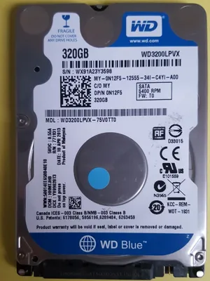 Produktbild von Western Digital WD3200LPVX 320GB SATA 2,5"