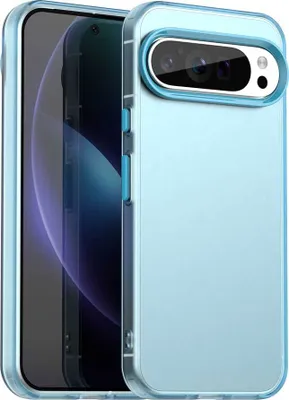 Produktbild von Handyhülle für Google Pixel 10 Pro XL Schlank Durchscheinend Matt Stoßfest Schutzhülle Blau