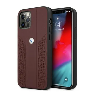 Produktbild von Etui Bmw Bmhcp12Lrsppr Iphone 12 Pro Max 6,7 Czerwony/Rot Hardcase Leder Kurve Perforieren