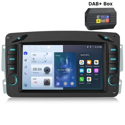 Obrázek produktu pro 7palcové autorádio s Androidem 13, CarPlay 2+32G pro Mercedes Benz třídy C W209, Wi-Fi, BT, SWC, DAB+, GPS, NAVI, GPS