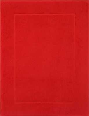 Betz Badvorleger 50x70 cm PREMIUM Badematte Badteppich Duschvorleger 100% Baumwolle 650g/m²  Farbe: rot