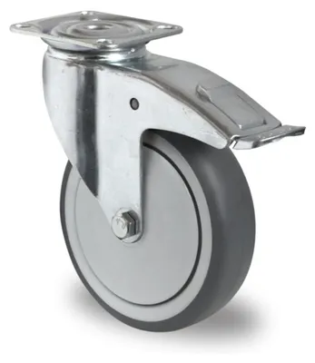 Produktbild von CASCOO Lenkrolle mit Totalfeststeller ø 100 mm Serie P2T2 Kugellager