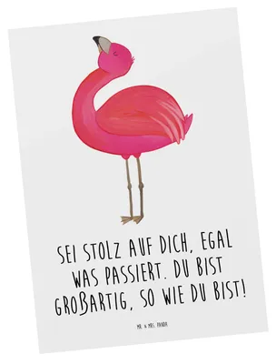 Produktbild von Mr. & Mrs. Panda Fotokarte Mit Enttäuschungen umgehen Stolz - Weiß - Geschenk, Zuversicht, Herausforderungen, Vertrauem, so wie du bist, Ansichtskarten, Trost, Postkarte