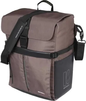 Productafbeelding van Basil Move individuele bagagedrager tas met MIK bevestiging, 15 liter, bruin - waterafstotend, geschikt voor helm...