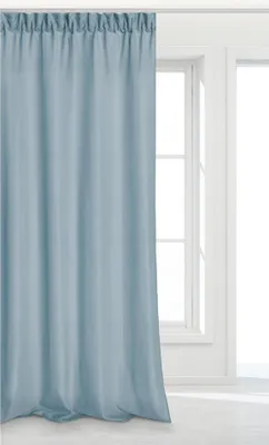 Image de Spod Igły i Nitki Rideau prêt 140x270 bleu sur ruban Viva pour salon