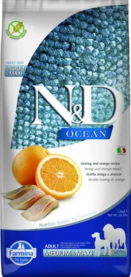 Produktbild von Farmina Pet Food N&D Ocean canine, Adult, Riese (≥45 kg), Fisch, 2,5 kg