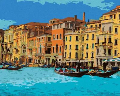 Produktbild von Zuty - Malen nach Zahlen - VENEDIG MIT TOURISTEN, 40x50 cm, mit Keilrahmen (bereits gespannt)