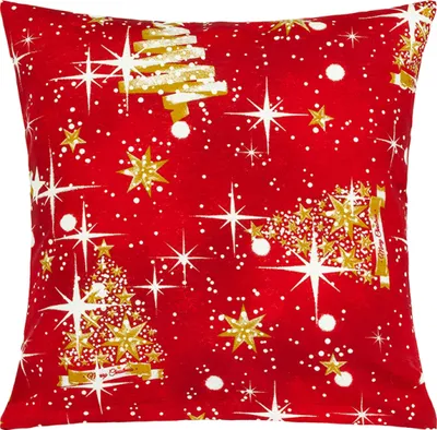 Obrázek produktu pro Povláček Vánoce - 45x45 cm - Červená,Zlatá