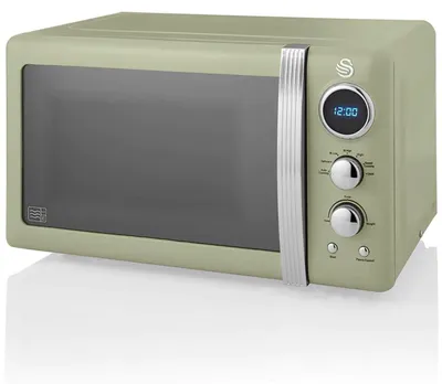 Produktbild von Swan Retro SM22030G Digital Mikrowelle 20L, 5 Leistungsstufen, Auftaufunktion