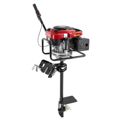 Image de moteur hors-bord 4 temps 8 cv essence bateau 4500rpm 196cc pour bateau pneumatique 1Ton bateau de pêche