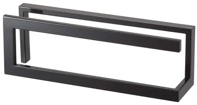Hausschuhregal aus Stahl, schwarz, 42 x 10,5 x 14 cm