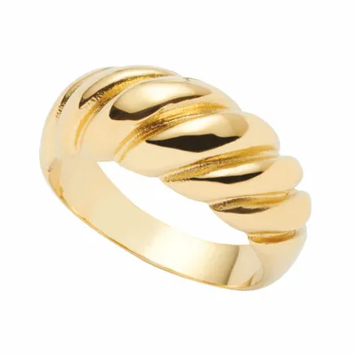 Produktbild von Damen Ring Giro von Leonardo aus Edelstahl, IP Gold