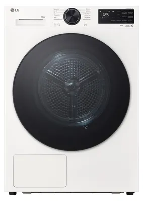 Produktbild von LG RT10X7, Freistehend, Frontlader, Wärmepumpe, Weiß, Berührung, Drehregler, Rechts