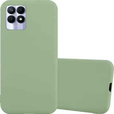 Produktbild von Cadorabo Hülle für Realme 8i / Narzo 50 4G Schutzhülle in Grün Handyhülle TPU Silikon Etui Case Cover