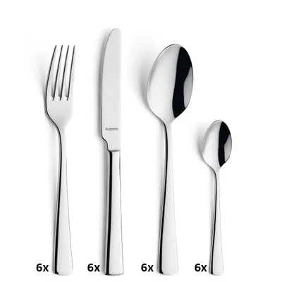 A set of cutlery on a white background.