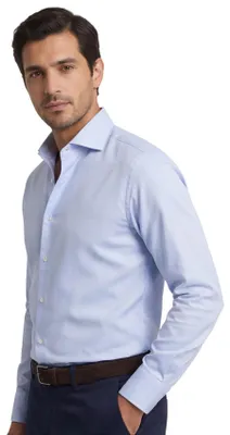 Produktbild von Ledub modern fit overhemd, lichtblauw twill