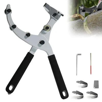 Produktbild von Baumschere Ringelschneider Edelstahl, mit 4 Klingen, Veredelungswerkzeug für Obstbäume, präziser Schnitt, ergonomisch, robust & kraftsparend