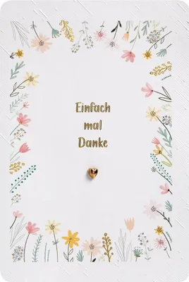 Produktbild von Danke  Finest Collection Karte mit Briefumschlag plastikfrei unverpack