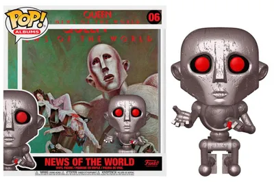 Obrázek produktu pro Vinylová figurka Queen News of the World s obalem na album