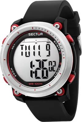 Produktbild von Sector Silikon Herren Uhr Digital Casual Armbanduhr schwarz D2USE51546002