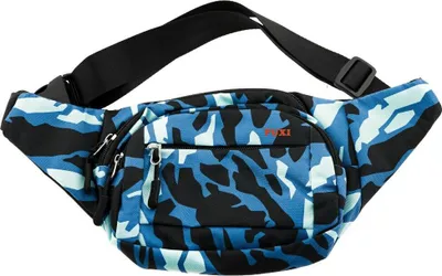 Produktbild von Umhängetasche aus Polyester Gürteltasche mit 3 Fächern sicherer Reißverschluss Motiv 1