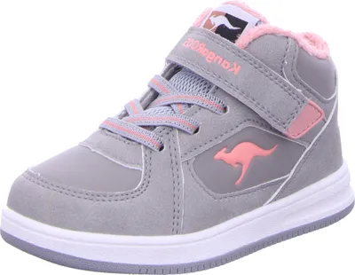 Produktbild von KangaROOS Mädchen Sneaker 23502-21, 23502-22, 23502-23, 23502-24, 23502-25, 23502-26, 23502-27 KGR-00045 grau/rosa 21