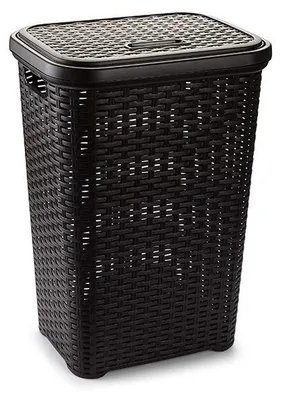 Produktbild von Plasticforte Waschekorb - 60 l - braun - Kunststoff - 35 x 43 x 62 cm