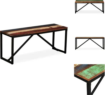 Obrázek produktu pro vidaXL Lavice z masivního dřeva 110x35x45 cm - Lavice do truhly a předsíně