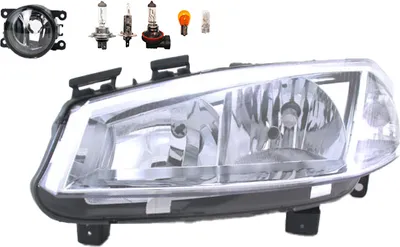 Produktbild von Scheinwerfer passend für Renault Megane II 02-05 H7 H1 Li.+ Nebel+Leuch. 7701054656 7701064018 260604235R 8200074008 6202E1 00006202E1 Johns