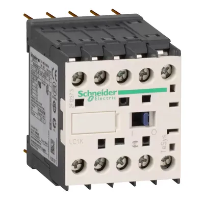 Immagine prodotto di Contattore Schneider Electric 3 poli, +1S, 4 kW, 9 A, 400 V CA3, bobina 48 V CA LC1K09105E7