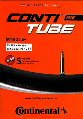 Produktbild von Continental MTB 27,5+ SV Schlauch Sclaverand Ventil 42 mm Plus Fahrrad MTB