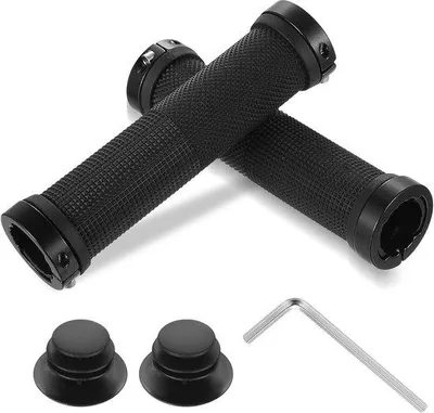Produktbild von Famanu Handgriffe Set 2 Stück rutschfestes Gummi mit doppelter Klemmung 22 mm