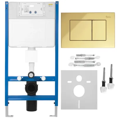 Obrázok produktu pre Rea Podomietkový Wc Systém K011a-q + Tlačidlá J Gold