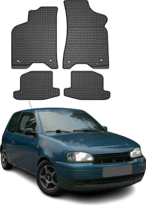 Immagine prodotto di 1997-2005 Seat Arosa tappetini in gomma nera 4 pz