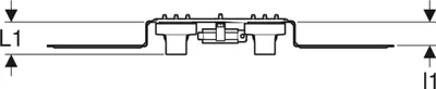 Productafbeelding van Geberit GE FlowFit verbindingsbochtset, voorgemonteerd, 2 stuks, afdichting d 20 mm x Rp 1/2, inbouwdiepte 15,3 cm, RG+, 1 stuk.