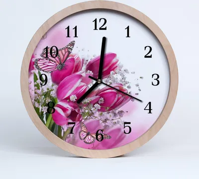 Produktbild von Holzuhr 20fi cm wanduhr - Schmetterling Tiere