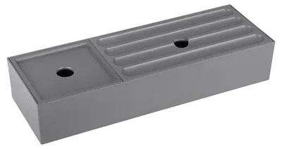Produktbild von Ordnungsbox mit Deckel 32 x 11 x 6 cm grau