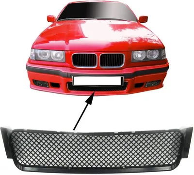 Produktbild von JOM Stoßstangen Gitter Grill unten vorne passt für BMW E36 Front Stoßstange
