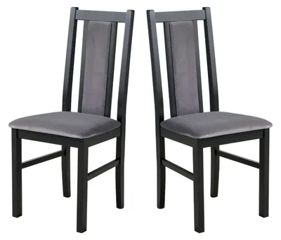 Image de CHAISE DE SALLE À MANGER - Lot de 2 Bos 14 noir kronos 22