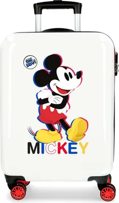 Immagine prodotto di Valigia Disney 2921723 Bianco Rosso Sintetico